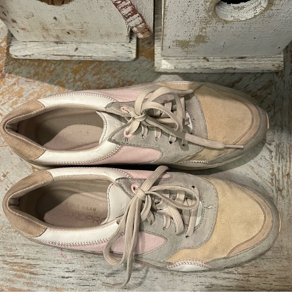 Cole Haan Womens 8 B Casual Sneakers - Pink, Beige, and White - Picture 6 of 10